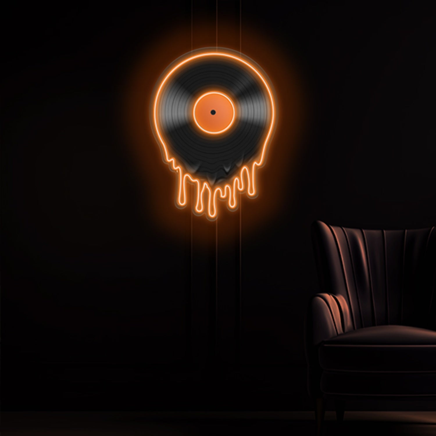 Melting Disk Neon Sign Wall Art Decor | Shineneon