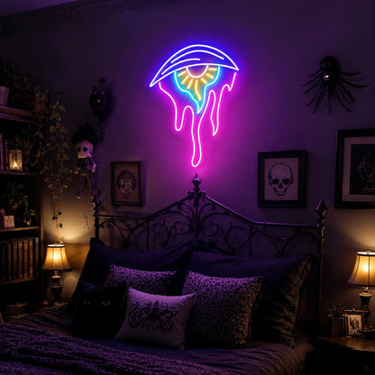 Melting Evil Eye LED Neon Sign - Shineneon