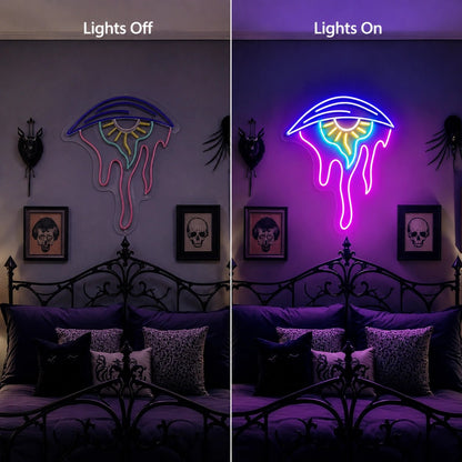 Melting Evil Eye LED Neon Sign - Shineneon