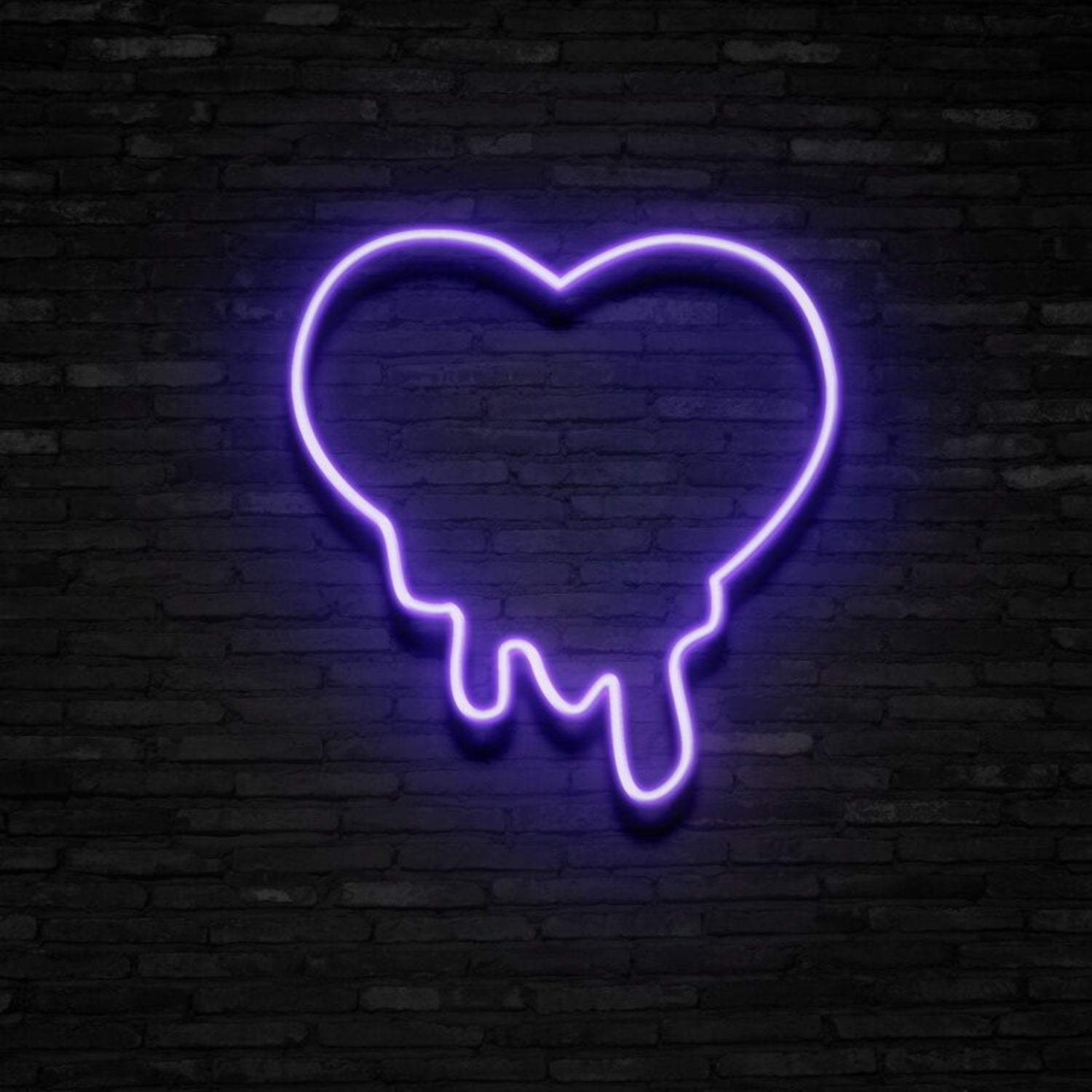 Melting Heart Neon Sign Add A Romantic And Whimsical Vibe | Shineneon