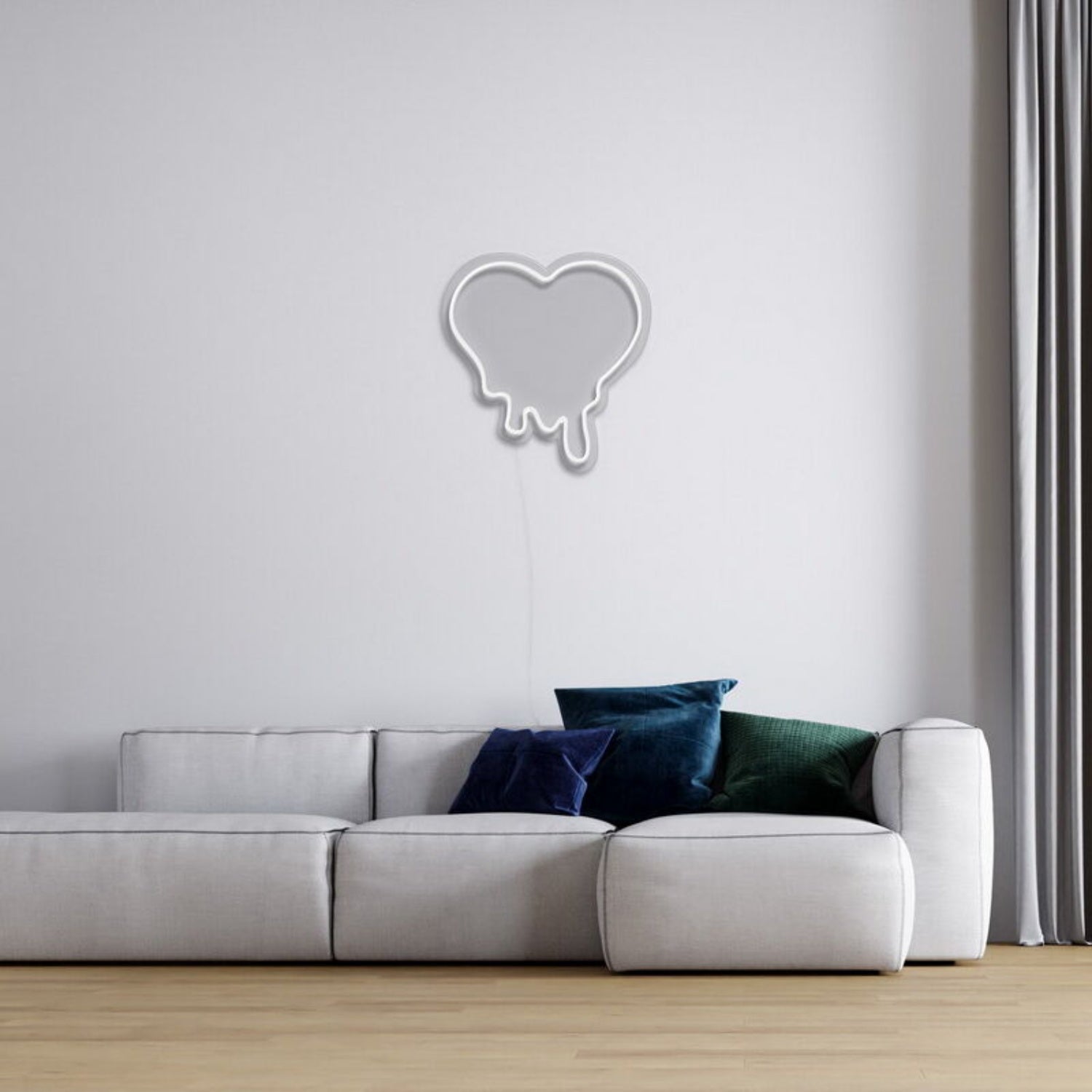 Melting Heart Neon Sign For Unique Love Themed Decor | Shineneon