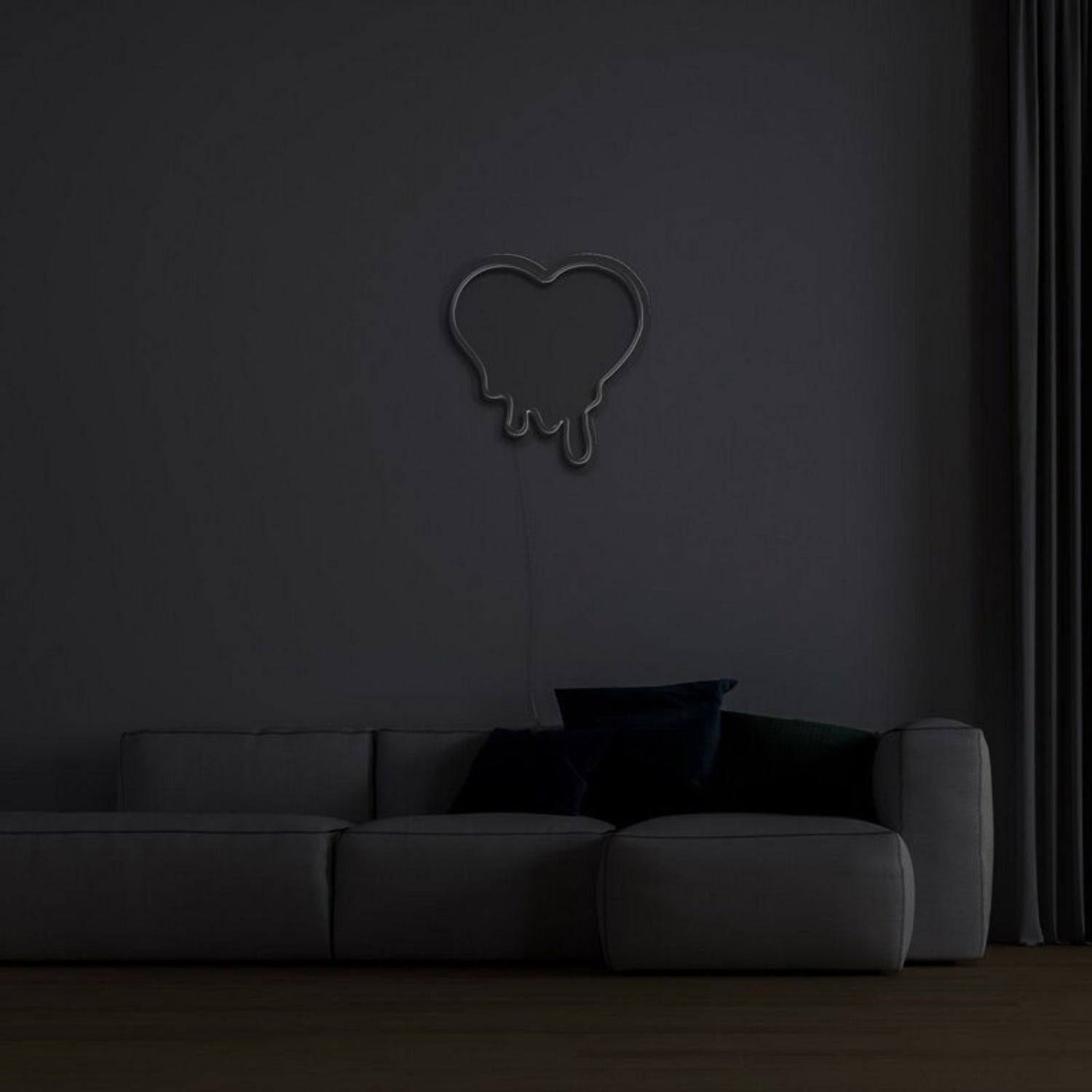 Melting Heart Neon Sign For Unique Love Themed Decor | Shineneon