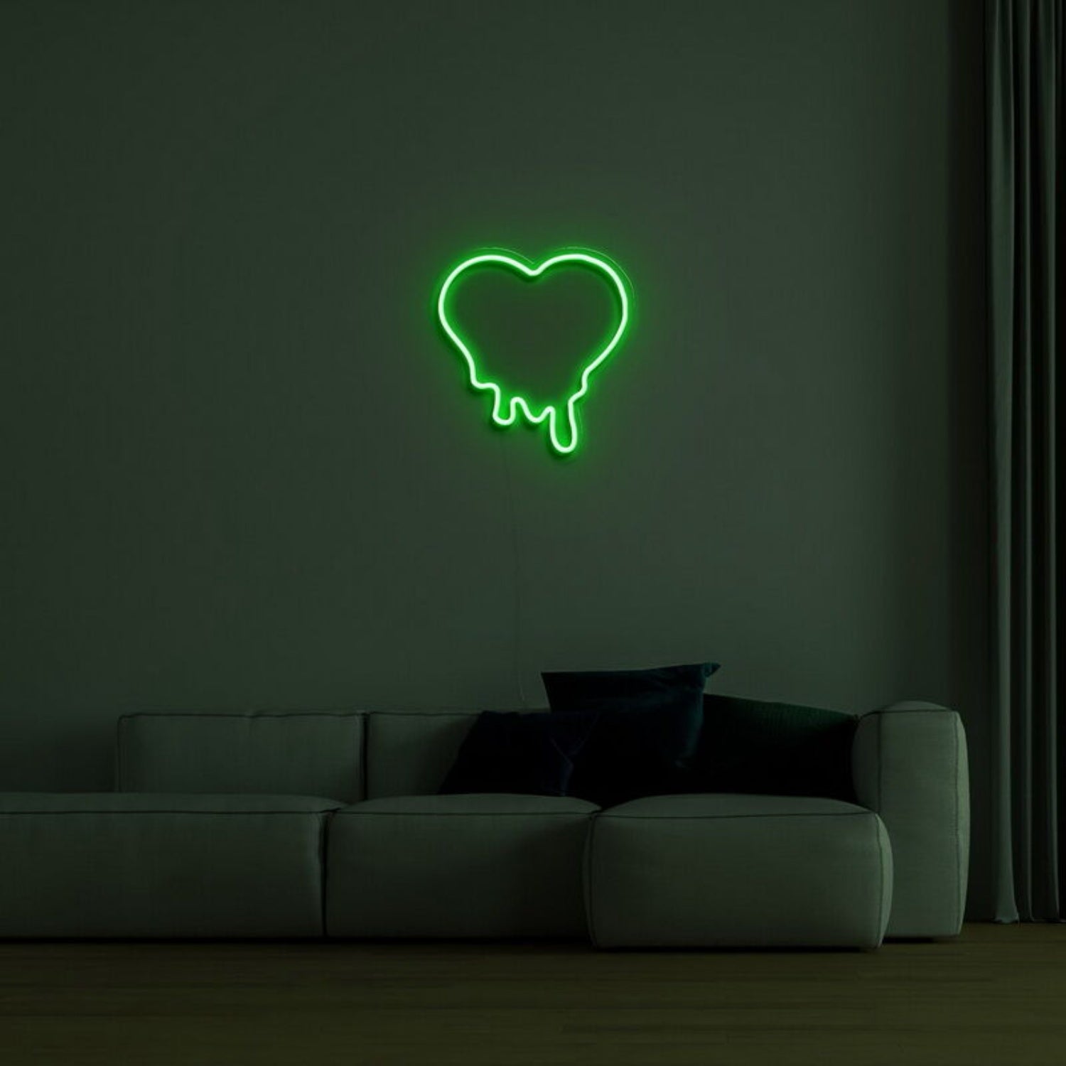 Melting Heart Neon Sign For Unique Love Themed Decor | Shineneon