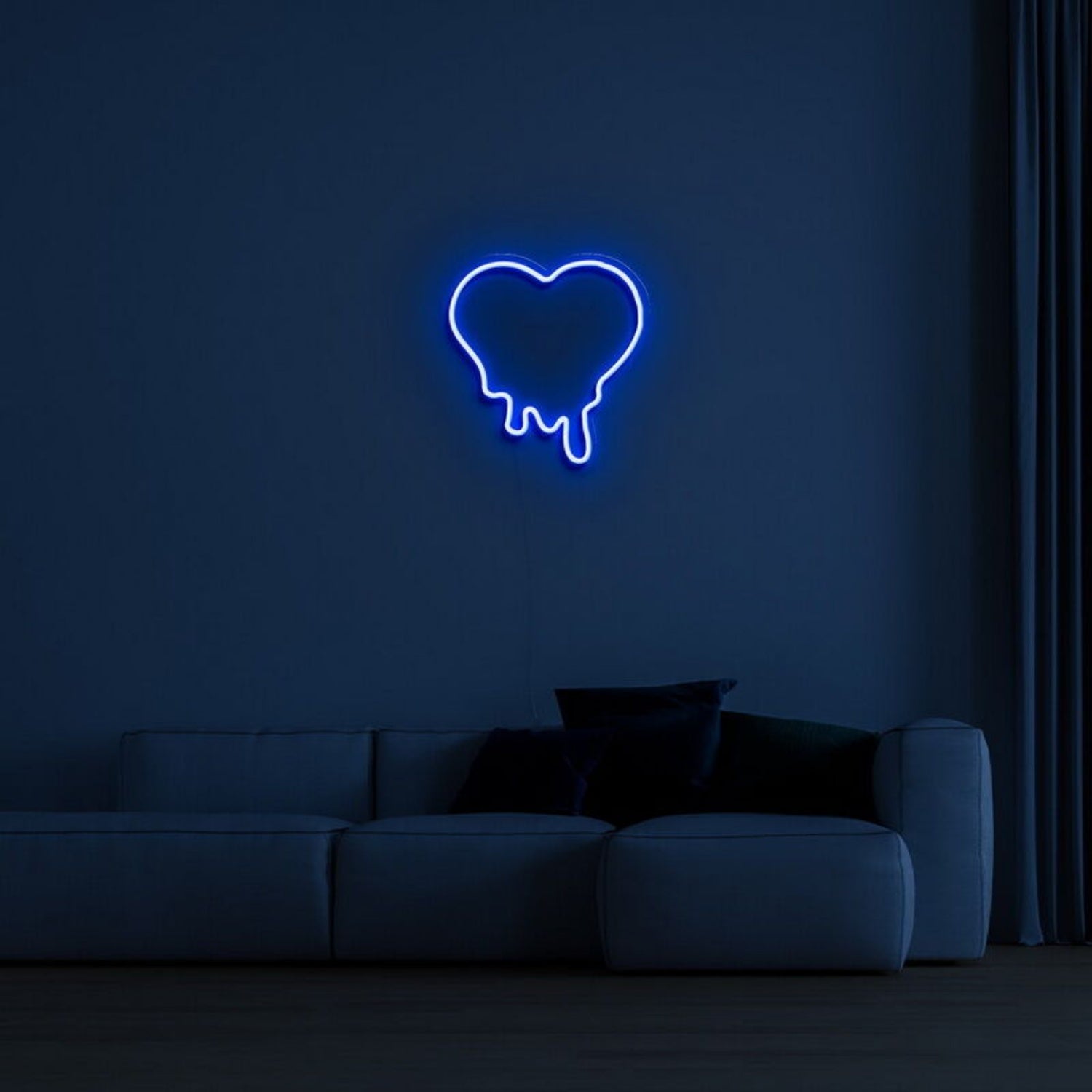 Melting Heart Neon Sign For Unique Love Themed Decor | Shineneon