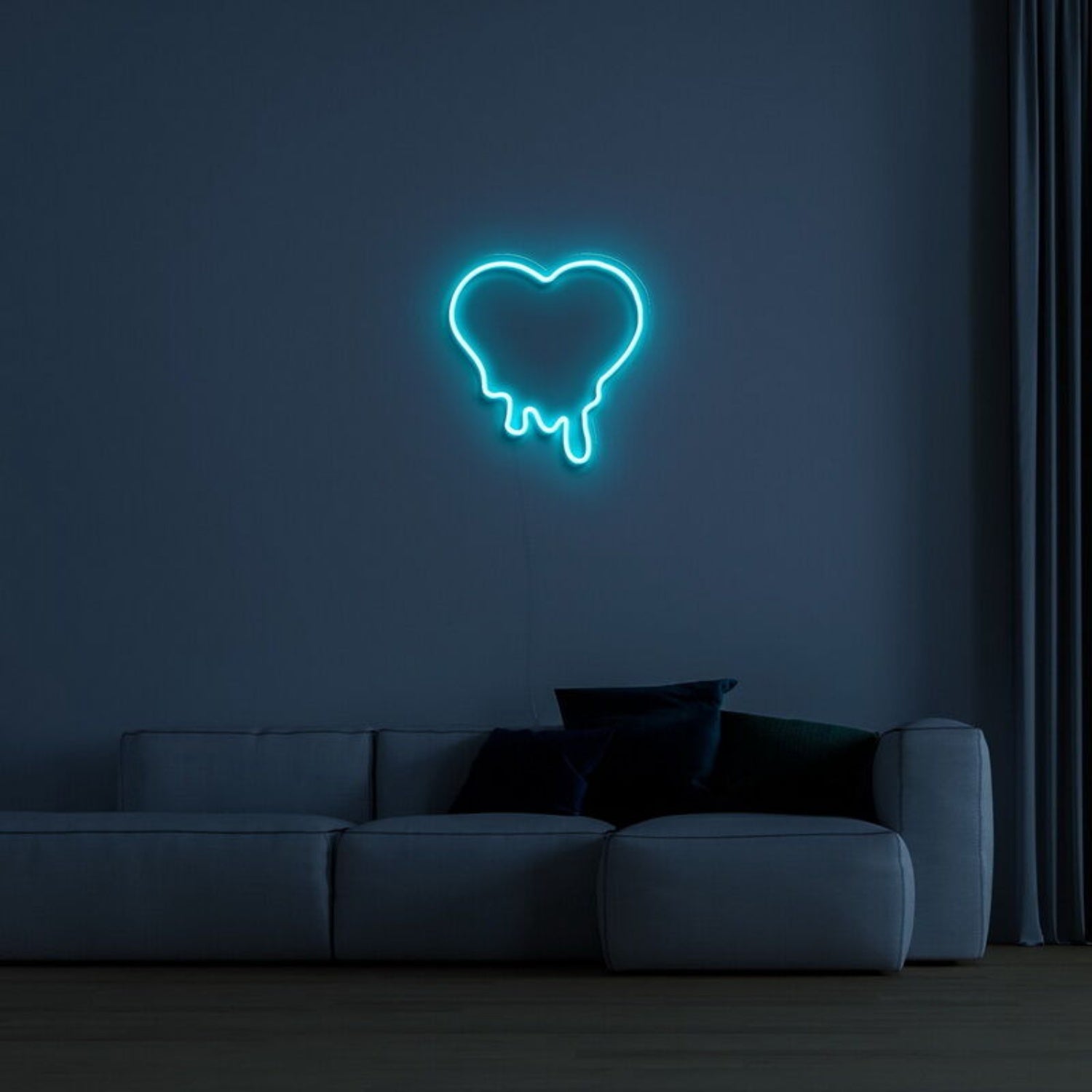 Melting Heart Neon Sign For Unique Love Themed Decor | Shineneon