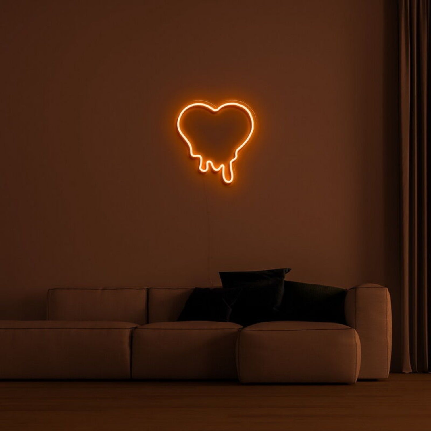 Melting Heart Neon Sign For Unique Love Themed Decor | Shineneon