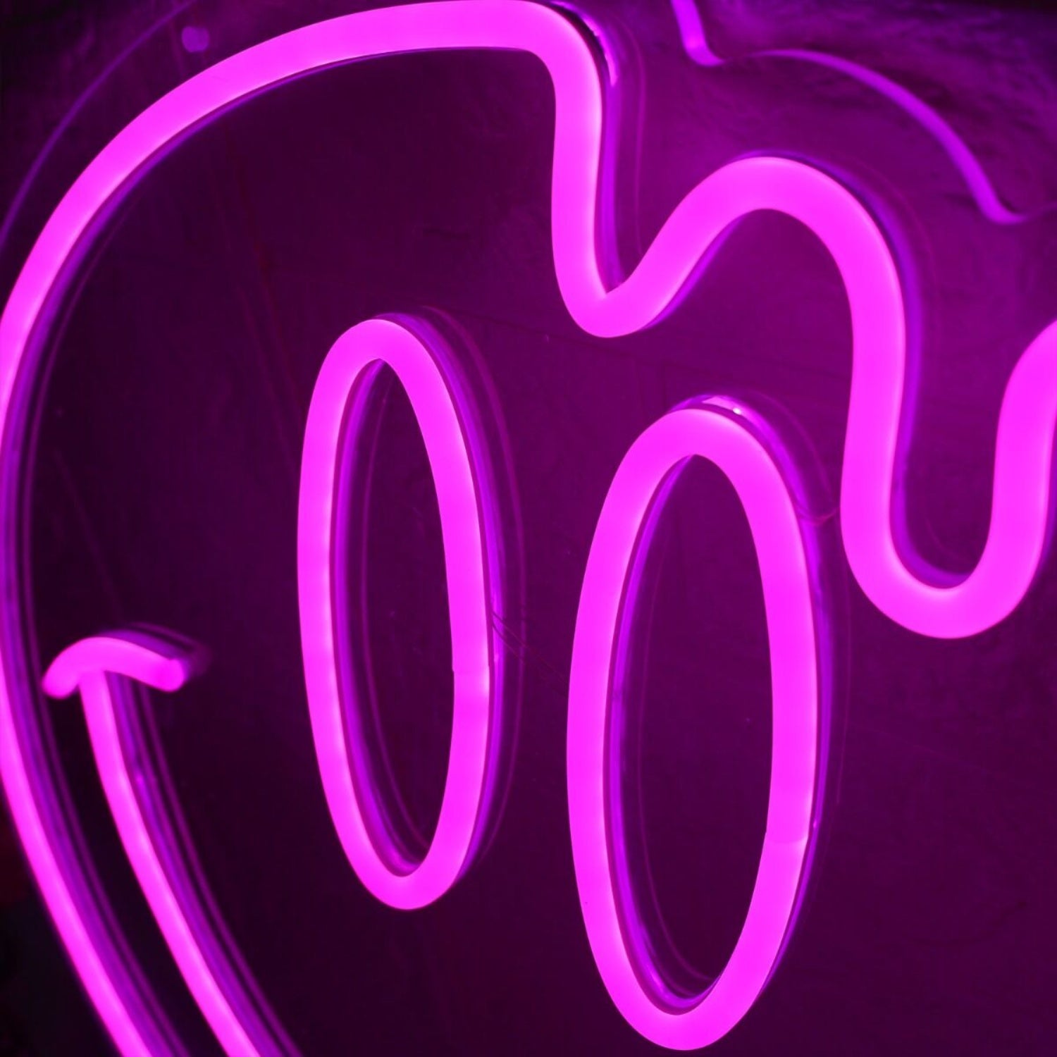 Melting Smile Face Pink Neon Sign | Shineneon