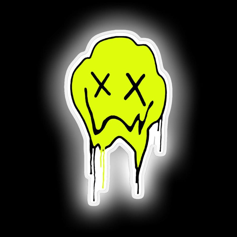 Melting Smiley Face Neon Sign - LED neon sign view 6