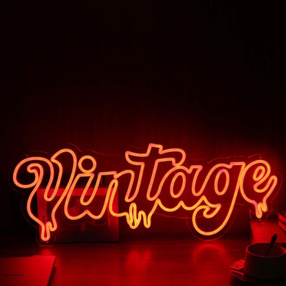 Melting Vintage Red Custom Led Neon Sign - Shineneon