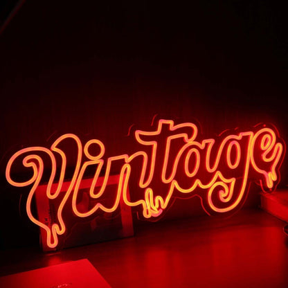 Melting Vintage Red Custom Led Neon Sign - Shineneon