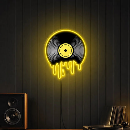 Melting Vinyl Record LED Neon Sign - Shineneon