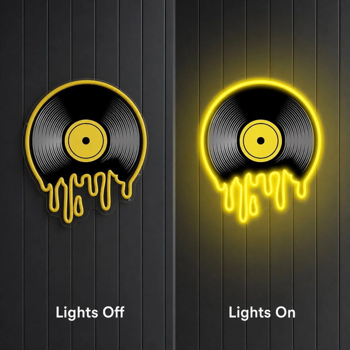 Melting Vinyl Record LED Neon Sign - Shineneon