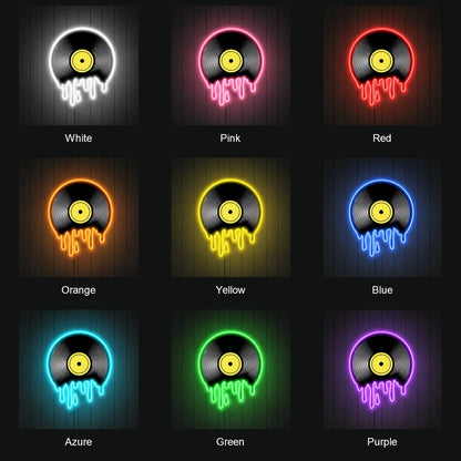 Melting Vinyl Record LED Neon Sign - Shineneon