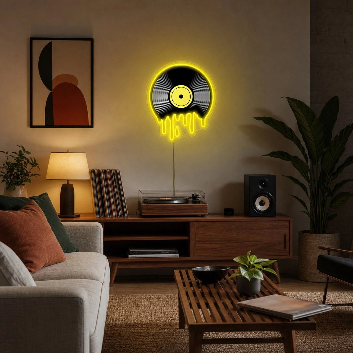 Melting Vinyl Record LED Neon Sign - Shineneon