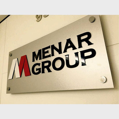 Menar Group Acrylic Business Logo Sign - Shineneon