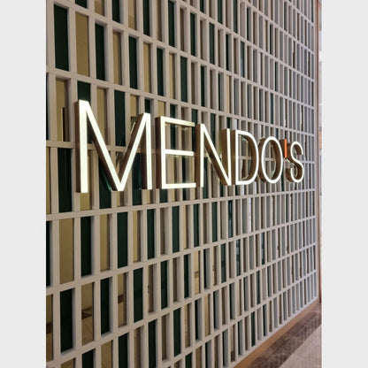 Mendos 3D Frontlit Channel Letters Led Light Sign