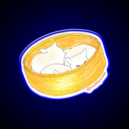 Meow Bao Cat Led Neon Sign Chinese Food Rgb Color