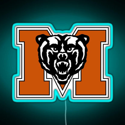 Mercer University Logo Rgb Led Neon Sign Pop Wall Art - Shineneon