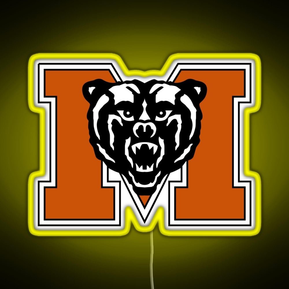 Mercer University Logo Rgb Led Neon Sign Pop Wall Art - Shineneon