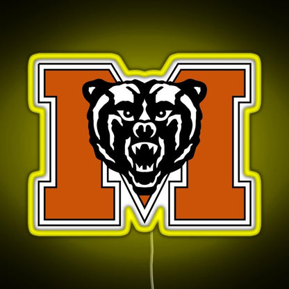 Mercer University Logo Rgb Led Neon Sign Pop Wall Art - Shineneon