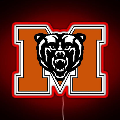 Mercer University Logo Rgb Led Neon Sign Pop Wall Art - Shineneon