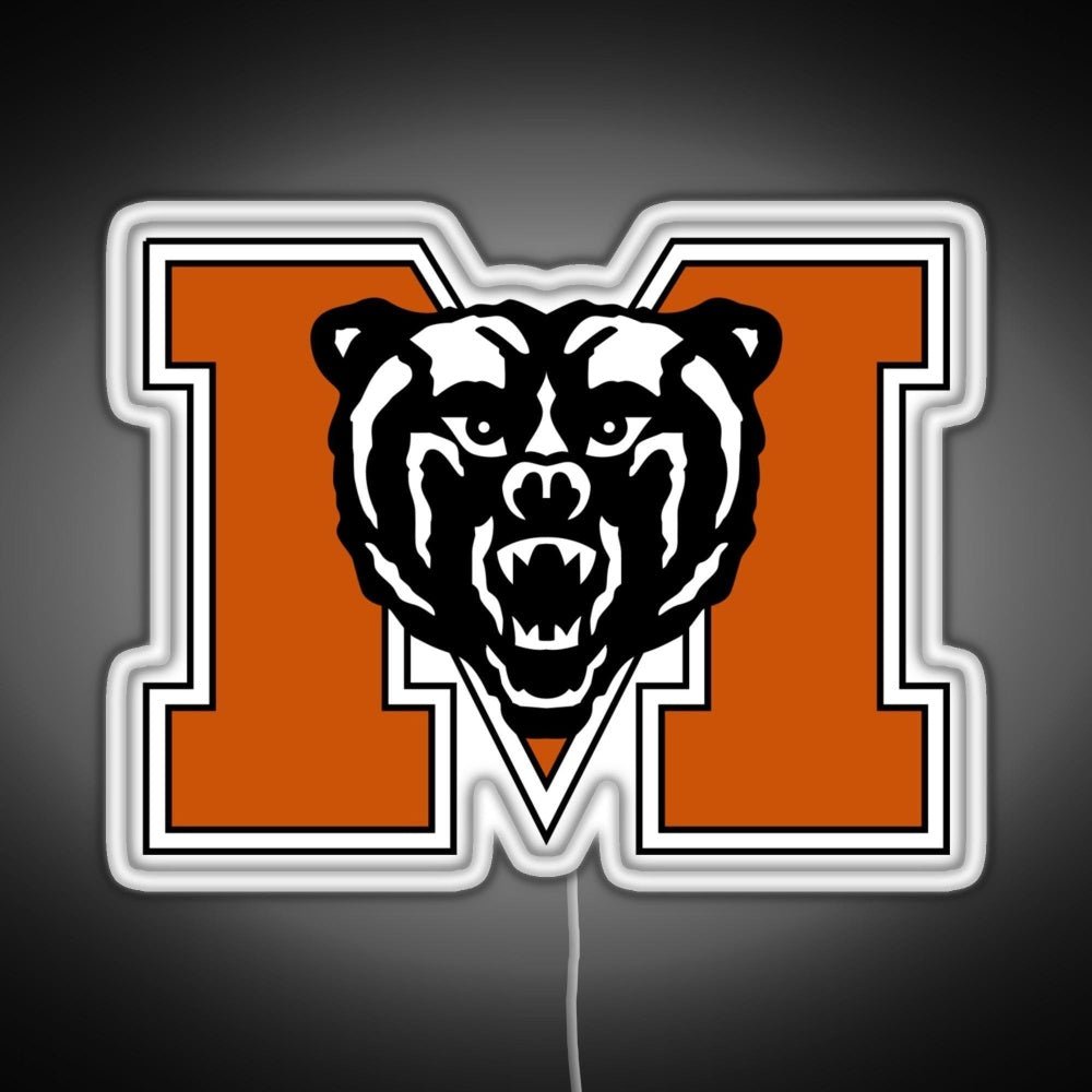 Mercer University Logo Rgb Led Neon Sign Pop Wall Art - Shineneon
