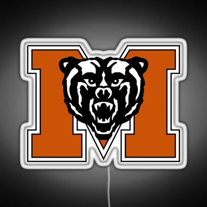 Mercer University Logo Rgb Led Neon Sign Pop Wall Art - Shineneon