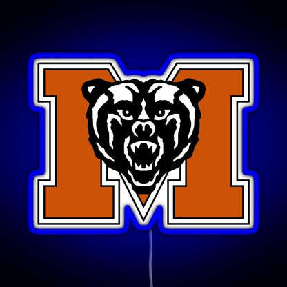 Mercer University Logo Rgb Led Neon Sign Pop Wall Art - Shineneon