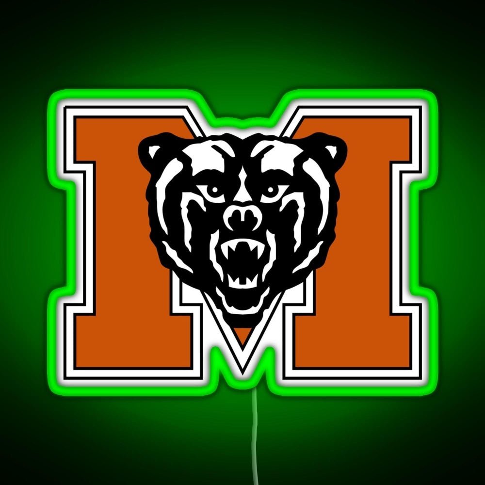 Mercer University Logo Rgb Led Neon Sign Pop Wall Art - Shineneon