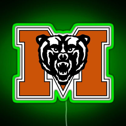 Mercer University Logo Rgb Led Neon Sign Pop Wall Art - Shineneon