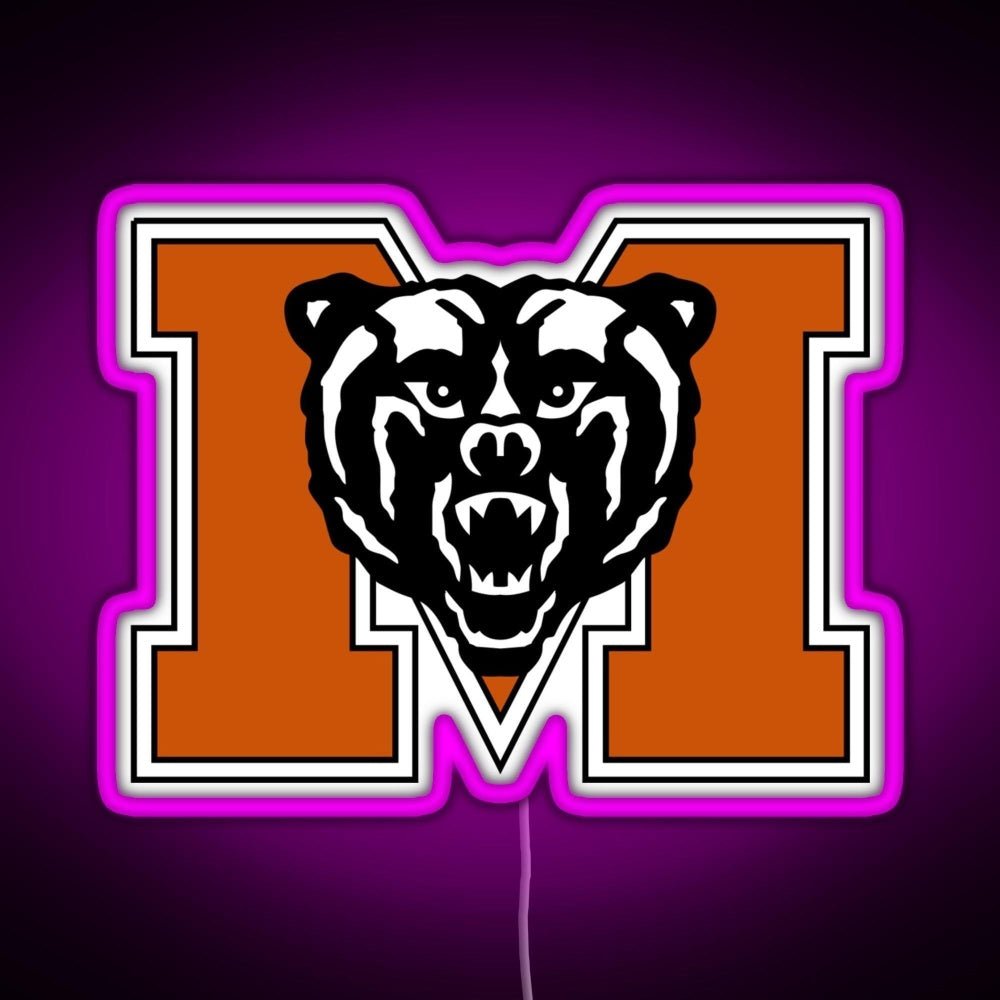 Mercer University Logo Rgb Led Neon Sign Pop Wall Art - Shineneon