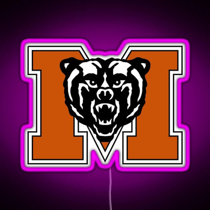 Mercer University Logo Rgb Led Neon Sign Pop Wall Art - Shineneon