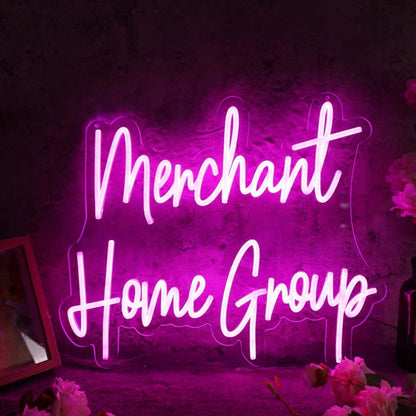 Merchant Home Group Purple Led Neon Sign - Shineneon