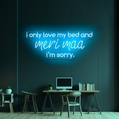Meri Maa In Gods Plan Artwork Neon Wall Signs - Shineneon
