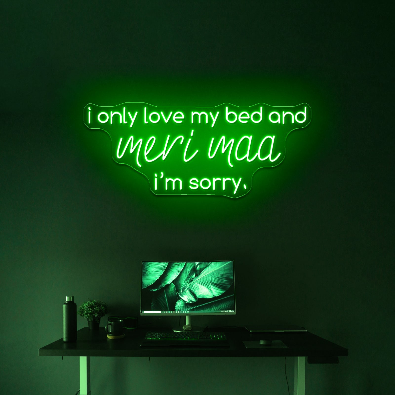 Meri Maa In Gods Plan Artwork Neon Wall Signs - Shineneon