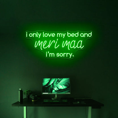 Meri Maa In Gods Plan Artwork Neon Wall Signs - Shineneon