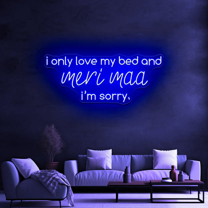 Meri Maa In Gods Plan Artwork Neon Wall Signs - Shineneon