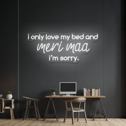 Meri Maa In Gods Plan Artwork Neon Wall Signs - Shineneon
