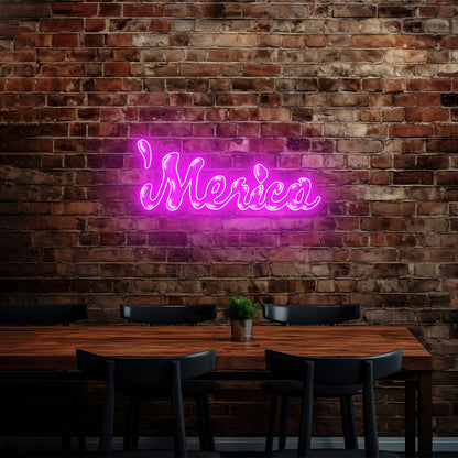 Merica Artwork Neon Sign Wall Art - Shineneon