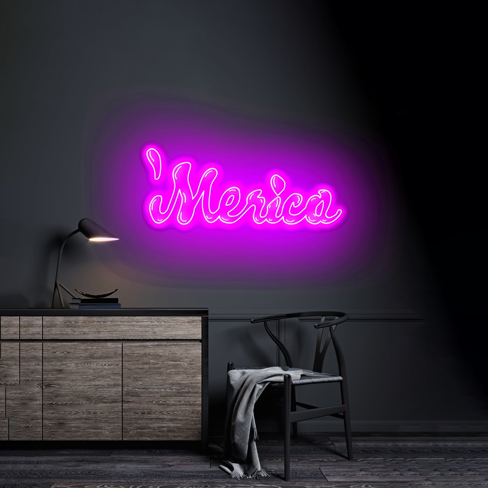 Merica Artwork Neon Sign Wall Art