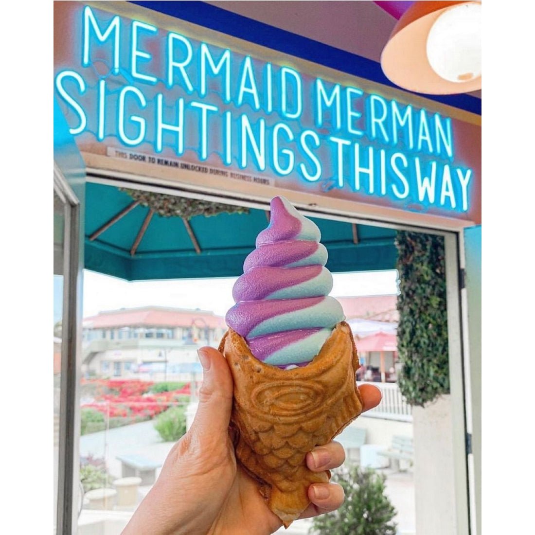 Mermaid Merman Sightings This Way Led Sign Business Neon Sign - Shineneon