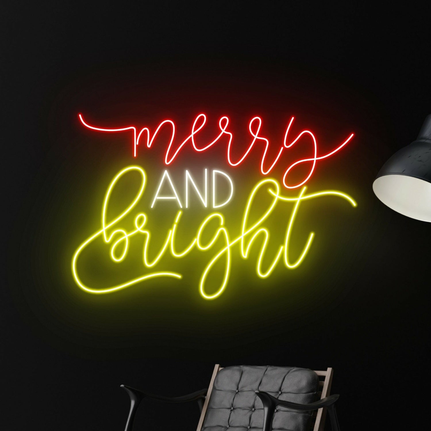 Merry And Bright Led Neon Sign Light Christmas Decor | Shineneon