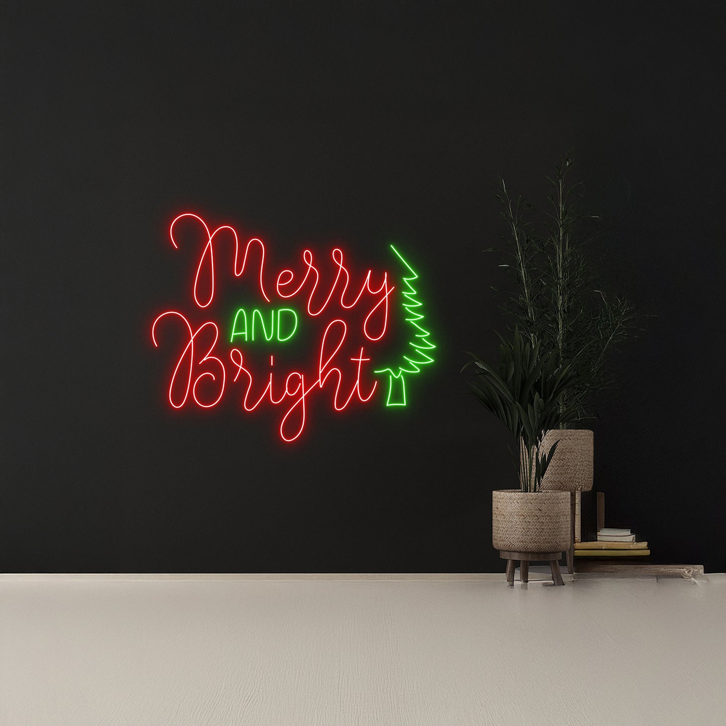 Merry And Bright Neon Sign Led Decor