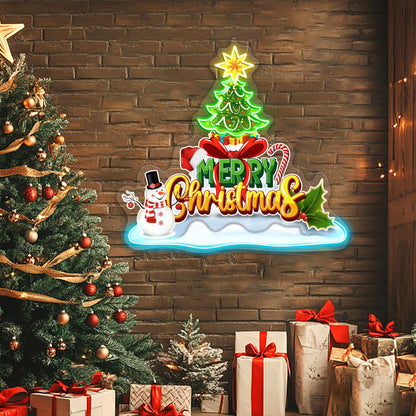 Merry Christmas Acrylic Led Neon Sign | Shineneon