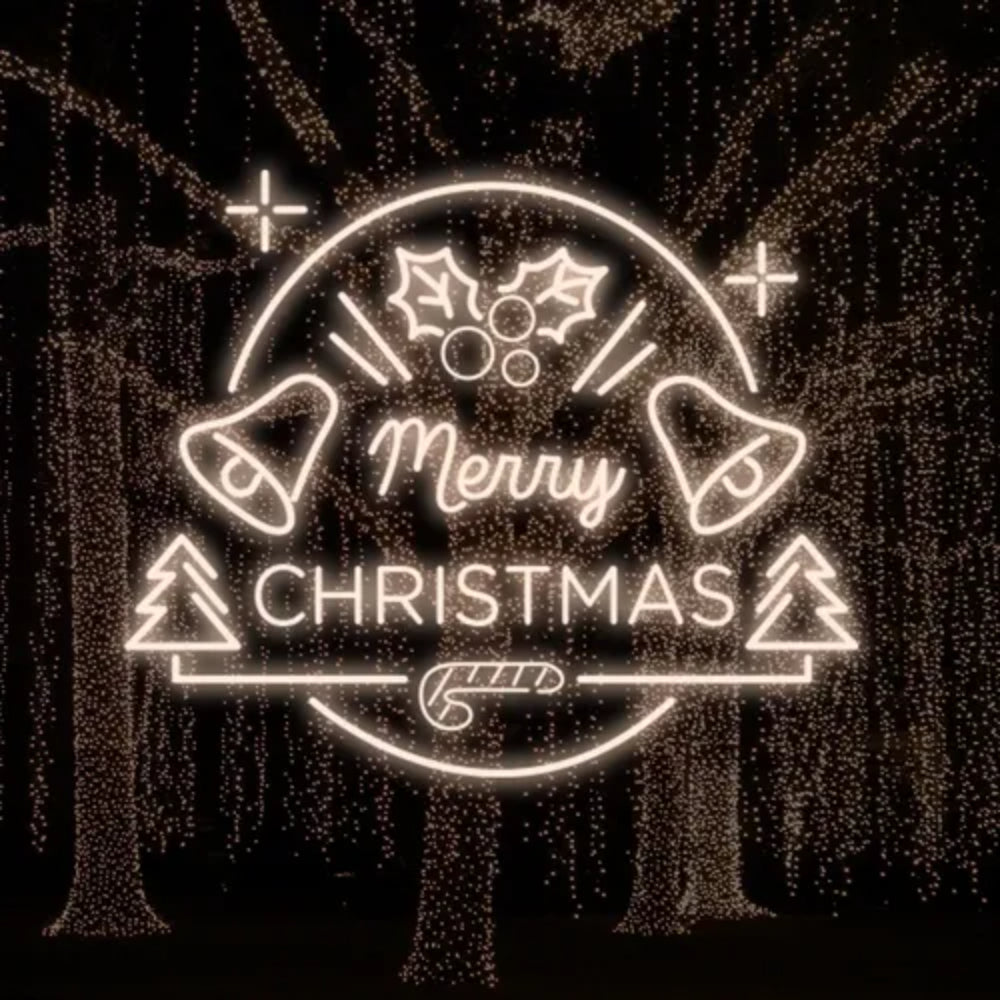 Merry Christmas Bell And Tree Led Neon Sign | Shineneon