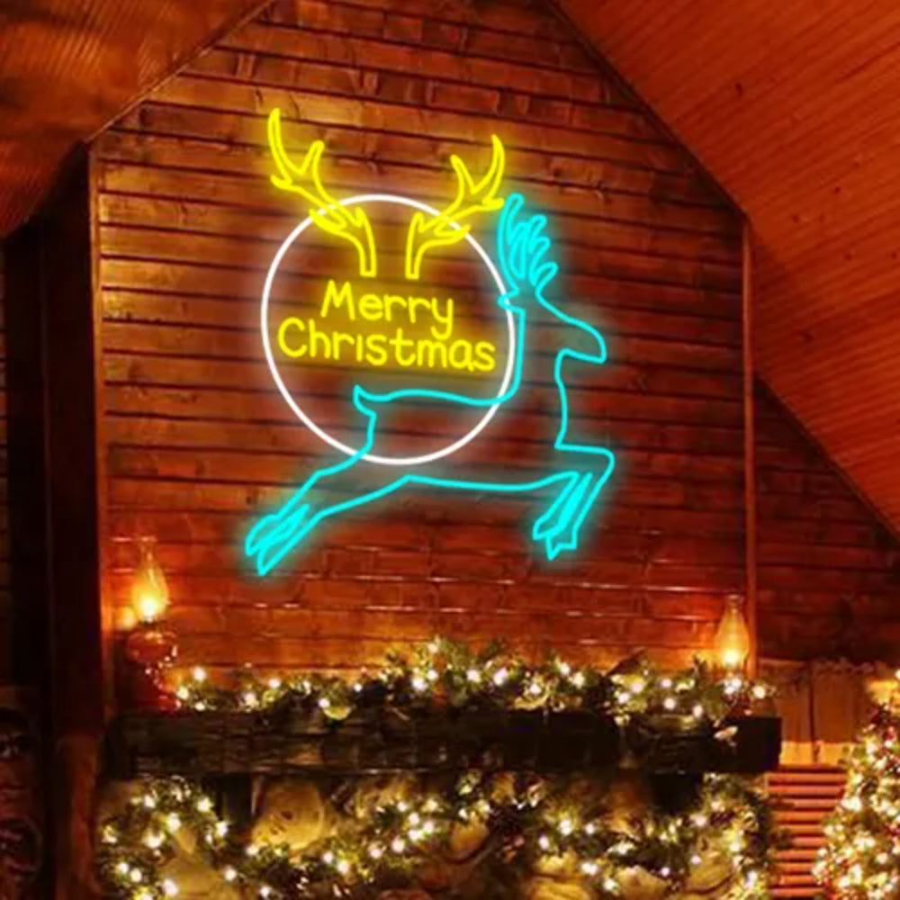 Merry Christmas Deer Led Neon Sign | Shineneon