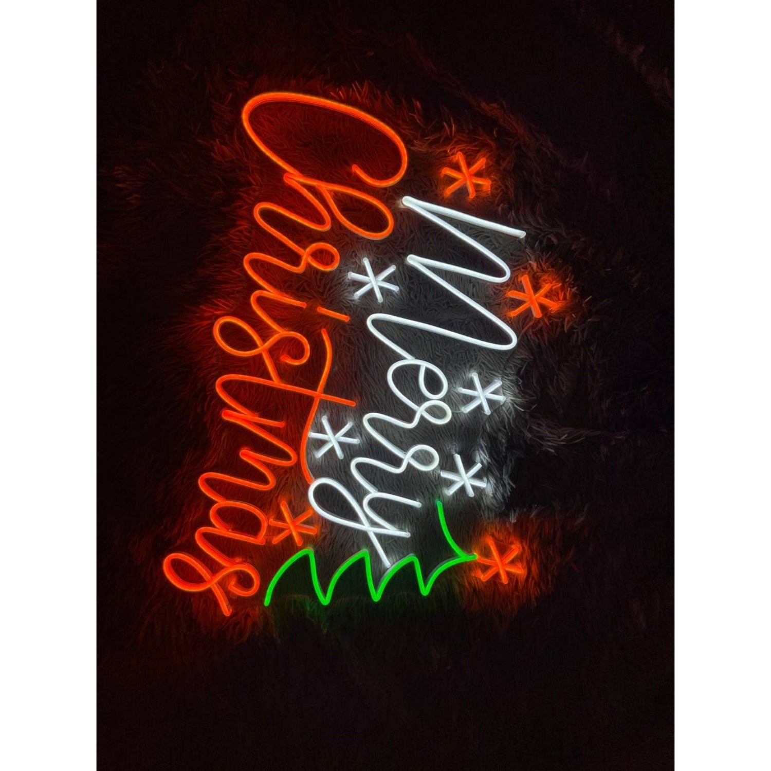Merry Christmas Led Neon Sign Christmas Tree Neon Decor Red | Shineneon