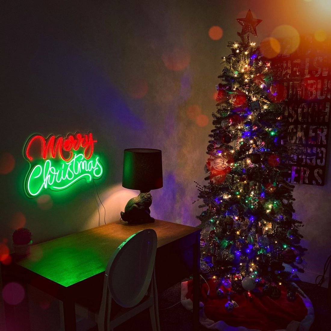 Merry Christmas Led Sign Business Neon Signs Wall Decors - Shineneon