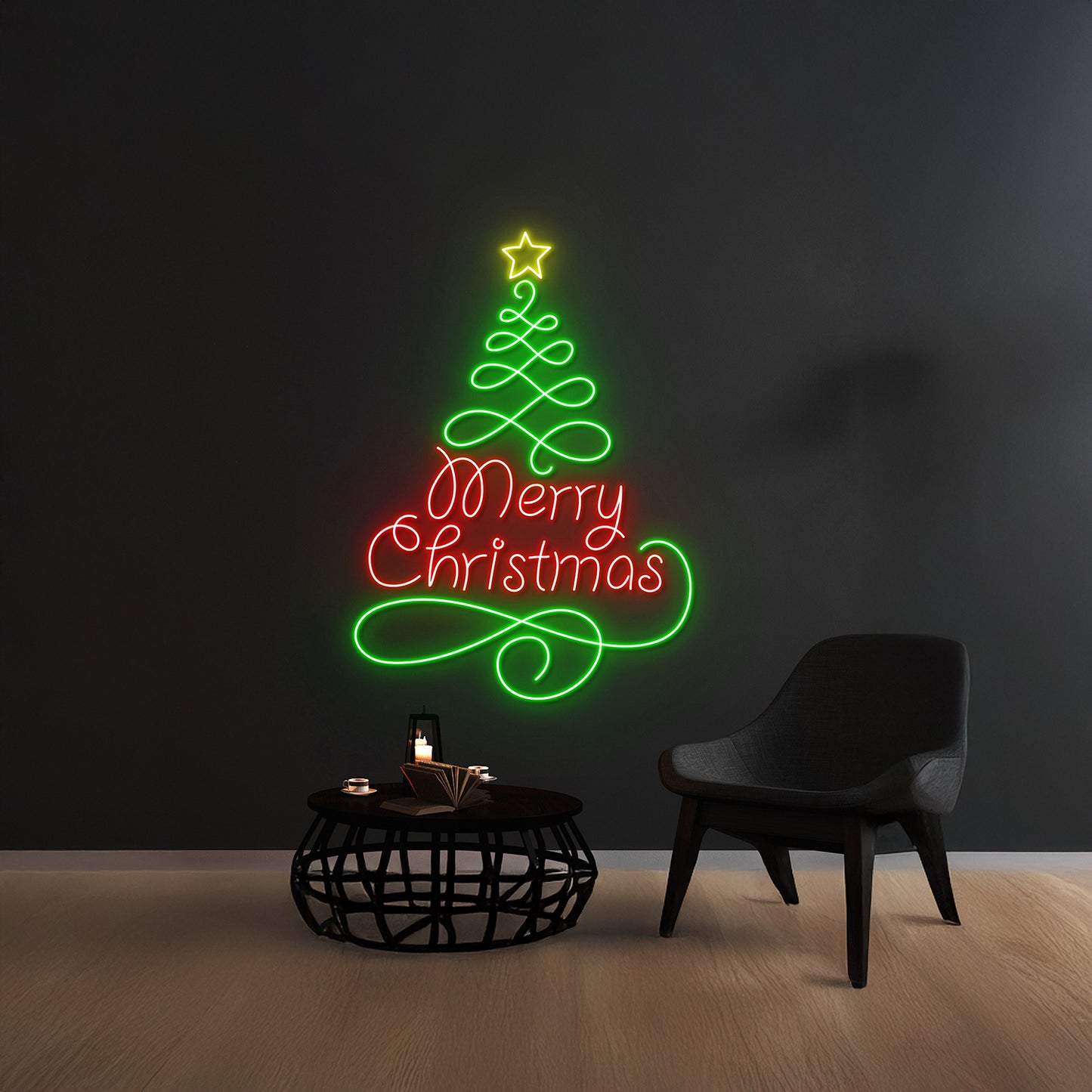 Merry Christmas Neon Sign Happy New Year Neon Light