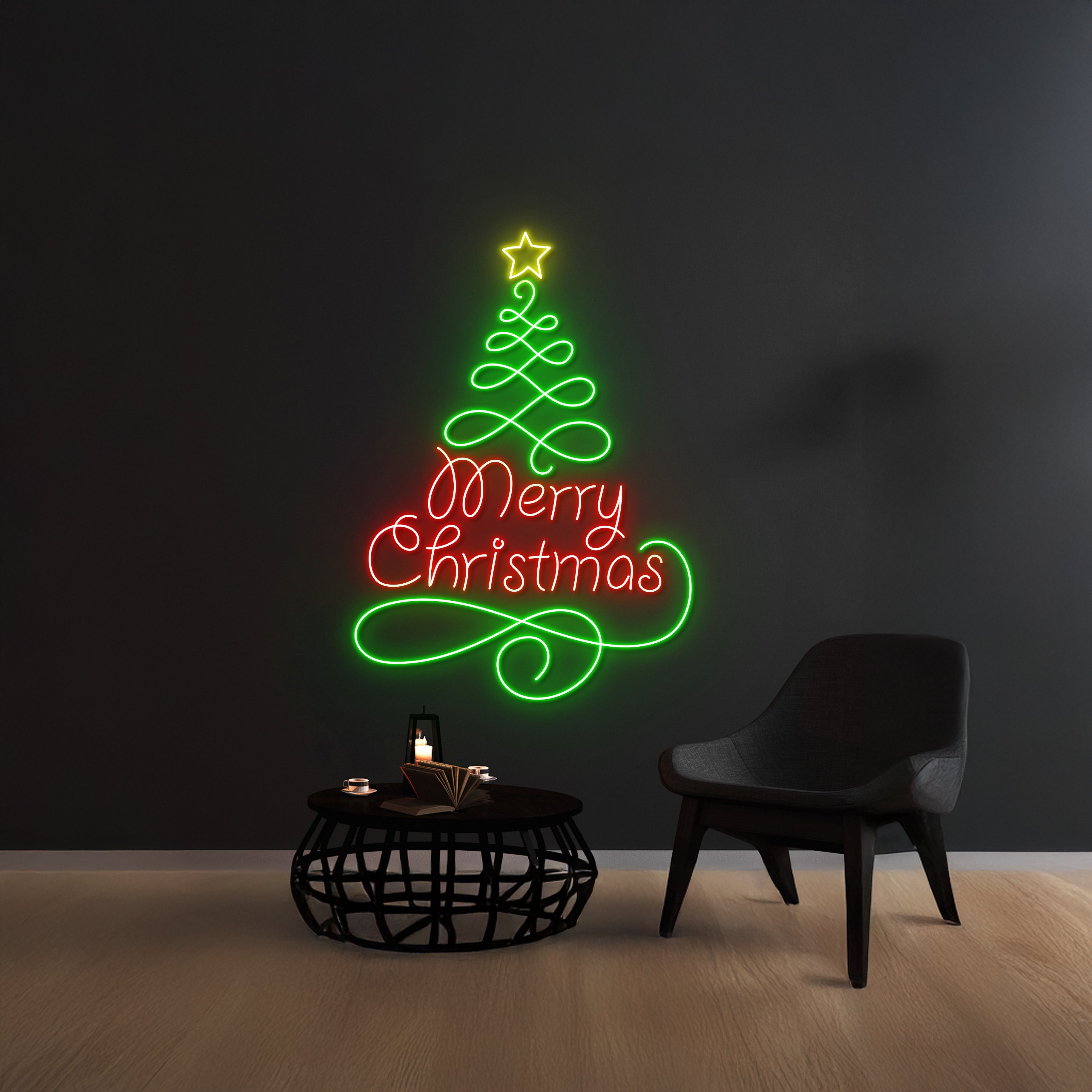Merry Christmas Neon Sign Happy New Year Neon Light | Shineneon